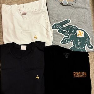 Bundle Men Tees Large Brooks Brothers and Pendleton